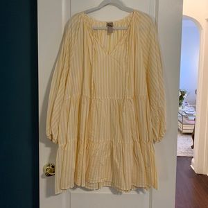 Striped tiered dress